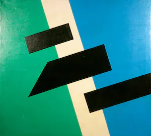 M. A. H. Reijner - Olieverf op doek, Compositie juni 78 No. 3 - Ingelijst (Groot) kopen? Bied vanaf 1!