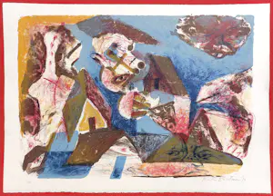 Martin Engelman - Surrealistische compositie, litho kopen? Bied vanaf 35!