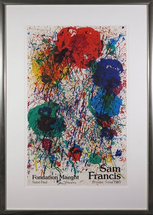 Sam Francis - Gesigneerd affiche. Fondation Maeght, Saint Paul kopen? Bied vanaf 200!