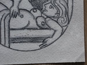 Henry Heerup - Tekening - 1981 kopen? Bied vanaf 100!