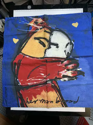 Herman Brood - 6 kop en schotels + 1 zakdoek met afbeeldingen van Herman kopen? Bied vanaf 50!