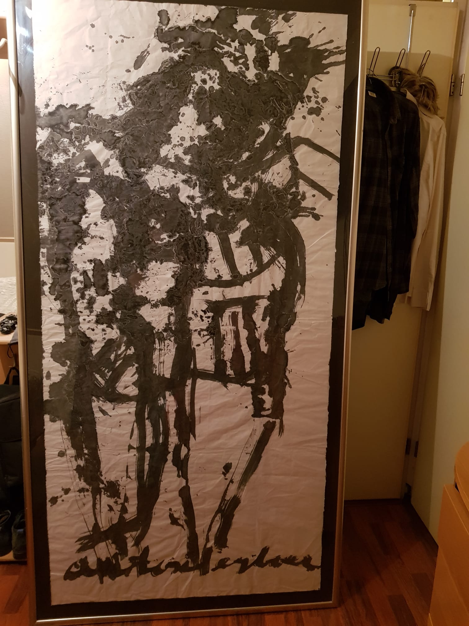 Anton Heyboer - Drieluik destijds voor mijn moeder geschilderd als behang op rijstpapier kaufen? Bieten Sie von 5000!