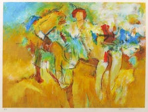 Arthur Bernard - Zeefdruk, La fin du jour - Ingelijst kopen? Bied vanaf 35!