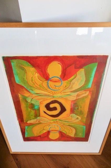 Jan van Delft - Magnolia - In mooi passe-partout en in houten Barth lijst kopen? Bied vanaf 1!