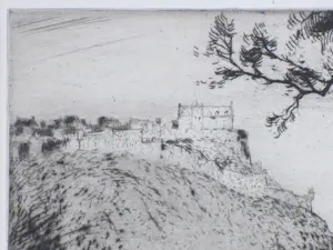 Jan Poortenaar - Edinburgh Castle - Ets kopen? Bied vanaf 40!