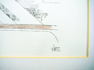 Ron Watts - Skyline Utrecht-centrum -circa 1980- kopen? Bied vanaf 35!