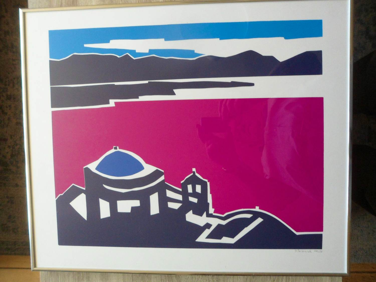 Bob Immink - Zeefdruk, Landschap kopen? Bied vanaf 40!