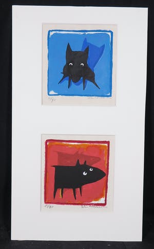 Peter Bastiaanssen - Zeefdruk, Zonder titel 2 luik kopen? Bied vanaf 1!