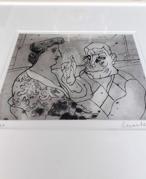 Lucebert - Ets, zeer kleine oplage, gelijst kopen? Bied vanaf 295!