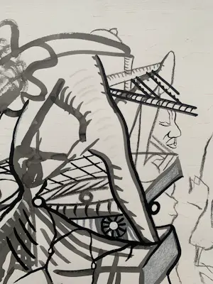 Thomas van der Linden - gemengde techniek op papier | 'The Worldly Portraits' | 1990 kopen? Bied vanaf 125!