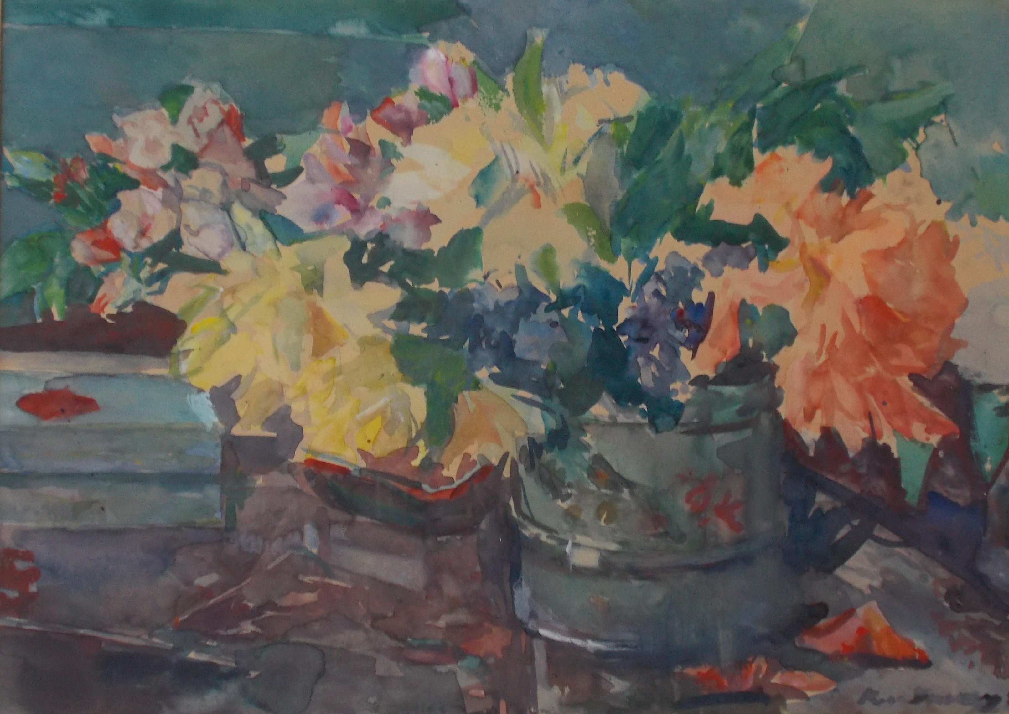 Kees Verwey - Stilleven met pioenrozen kopen? Bied vanaf 2375!