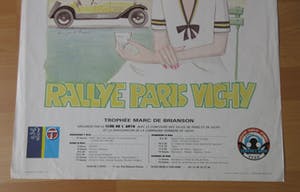 Niet of onleesbaar gesigneerd - Originele poster Rally Paris - Vichy - 1986 kopen? Bied vanaf 1!
