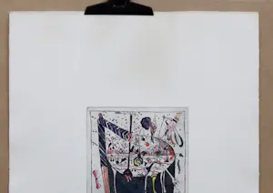 Bernd Kastenholz - aquarellierte Radierung, „Konsumboni“ nur 50 Expl. kopen? Bied vanaf 65!