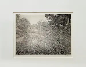 Reinder Homan - Perfecte ets "Landschap met doorkijk" - 45/50 - 1987 - in passe partout kopen? Bied vanaf 130!