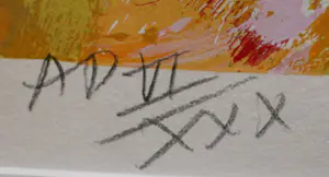 Jan Cremer - Kleurrijke zeefdruk: Chinees landschap - 1990 kopen? Bied vanaf 250!