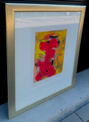 Karel Appel - Ingelijste ets/aquatint; Nostalgie de la Trompette kopen? Bied vanaf 799!