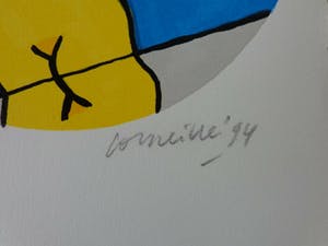 Corneille - TYPISCHE FIGURATIE / KLEURLITHO / 30x21cm / SIG / 1994 kopen? Bied vanaf 65!