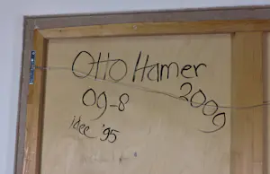 Otto Hamer - Acryl op doek (op paneel), 09-8 / Abstract-geometrische compositie (Groot!) kopen? Bied vanaf 400!