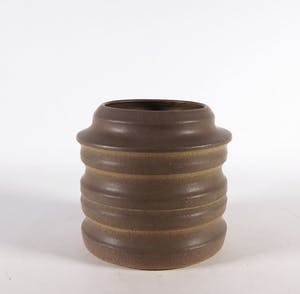 Jan Haans - Aardewerk, Geribbelde vaas door de Porceleyne Fles Delft kopen? Bied vanaf 1!