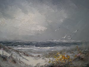 Jan Bevort - Strandgezicht met meeuwen kopen? Bied vanaf 300!