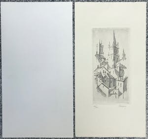 Jan Flameng - 4 prachtige gesigneerde en genummerde etsen - oplage 30 kopen? Bied vanaf 65!