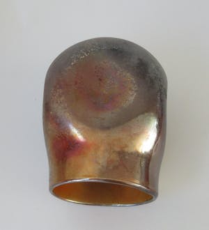 Johann Loetz Witwe - Art Nouveau Oranje glazen Irise knijpvaas kopen? Bied vanaf 85!