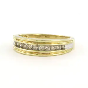 14k gouden ring met briljant geslepen diamant 0.33 ct - ringmaat 16.5 (52) kopen? Bied vanaf 260!