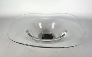 Corry Ammerlaan - Brons en glas, Schaal met medaillon kopen? Bied vanaf 20!