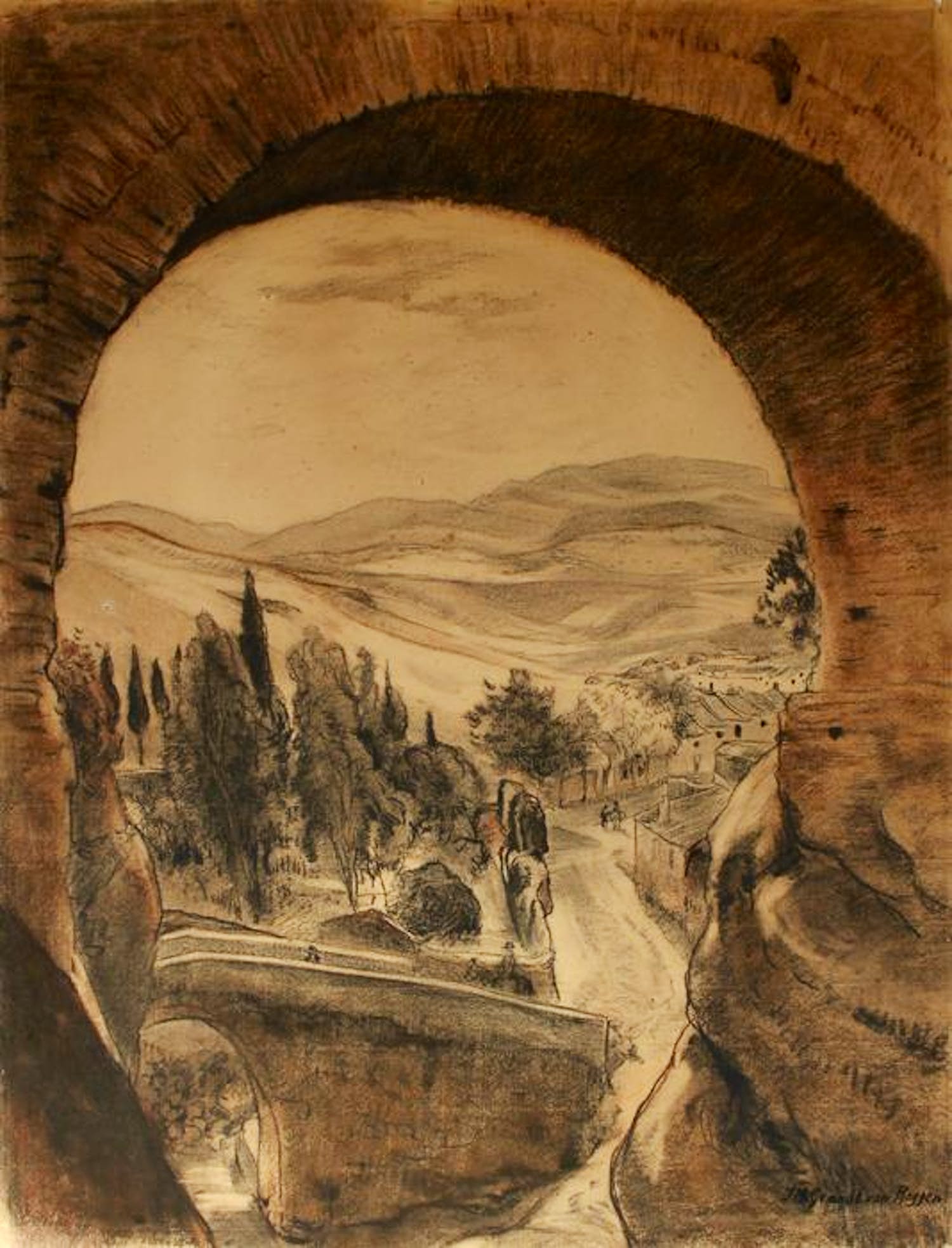 Johannes Graadt van Roggen - Puentes Romano y Arabe bij Ronda (Malaga, Andalusië) kopen? Bied vanaf 75!