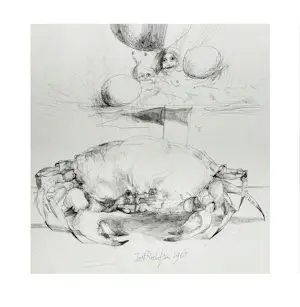 Joost Roelofsz - 4 originele ontwerpschetsen voor (boek)illustratie + uitnodiging opening kopen? Bied vanaf 125!