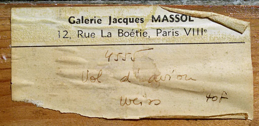 Hugh Weiss - Vol d’avion, olieverf op doek kopen? Bied vanaf 350!