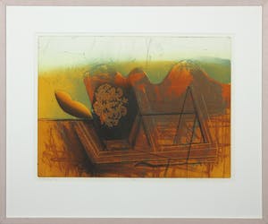 Hans Vredegoor - Kleurenets en aquatint, Luchtspiegeling 3 - Ingelijst kopen? Bied vanaf 1!