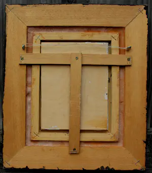 Herman van Rossum - Ingelijste olieverf op paneel: Liggende vrouw in landschap - 1975 kopen? Bied vanaf 595!