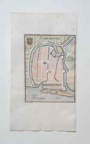 Caspar Merian - Schoonhoven Caspar Merian Oude Gravure 1659 kopen? Bied vanaf 25!