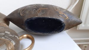 Niet of onleesbaar gesigneerd - Drie natuur stenen Vazen uit jaren 60-70 Spanje kermaiek atelier kopen? Bied vanaf 55!