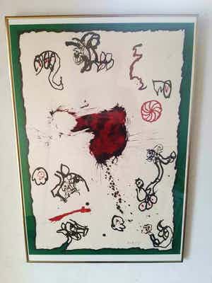 Pierre Alechinsky - Litho Deuxième verkocht voor € 800!