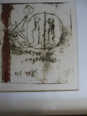 Anton Heyboer - Zeefdruk titel, Het systeem met de onschuld en figuren. kopen? Bied vanaf 1!