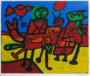 Corneille - Zeefdruk, Tribu II - Ingelijst kopen? Bied vanaf 200!