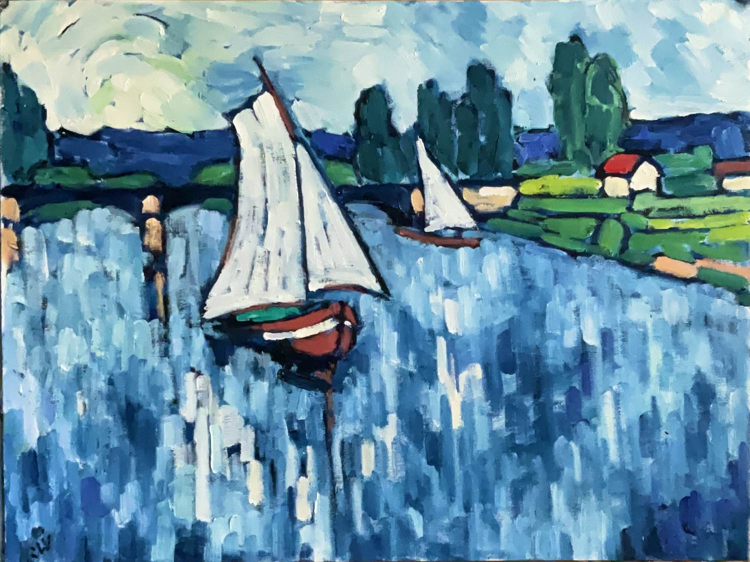 Jan Willem Versteeg - Voiliers à Chatou verkocht voor € 90!