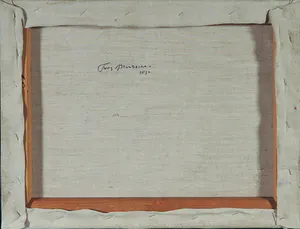 Niet of onleesbaar gesigneerd - Olieverf op doek, Landschap met koeien kopen? Bied vanaf 1!