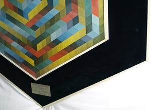 Curiosa - (Naar) Victor Vasarely : Herdenkingsmaquette 1979 , Samenwerking OBN en VAGWW kopen? Bied vanaf 75!