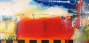 Theo Koster - Zeefdruk, Liaison II verkocht voor € 40!