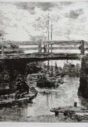 Jacob Maris - Bruggetje bij Loosduinen kopen? Bied vanaf 45!