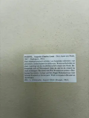 August Oleffe - Portret kopen? Bied vanaf 20!