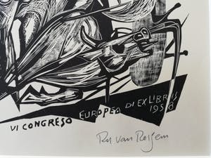 Ru van Rossem - Houtsnede kopen? Bied vanaf 1!