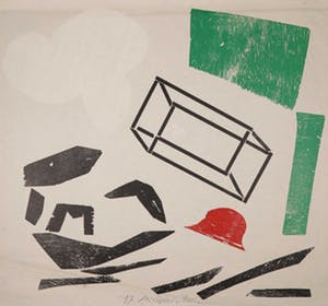 Carel Visser - Houtsnede op geschept papier, Zonder titel kopen? Bied vanaf 100!