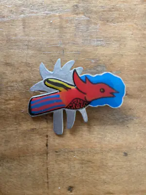 Corneille - Zilveren broche met emaille, in originele verpakking kopen? Bied vanaf 50!