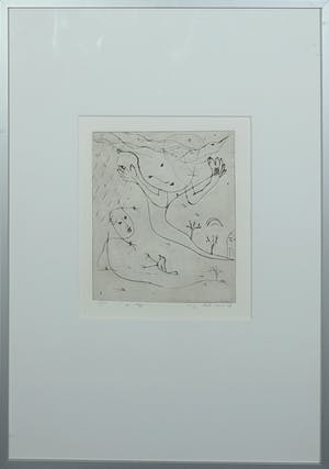 Henk Visch - Ets, De weg... nr. 9 - Ingelijst kopen? Bied vanaf 50!