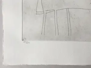 Klaas Gubbels - ‘Koningstafel’ - gesigneerde ets - 1970-2005 kopen? Bied vanaf 250!