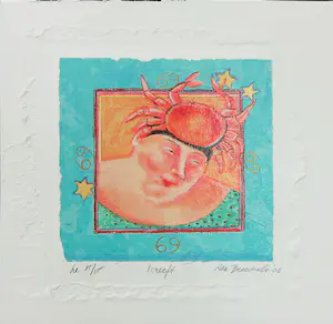 Ada Breedveld - Lot van twaalf zeefdrukken, volledige Sterrenbeelden - serie kopen? Bied vanaf 200!